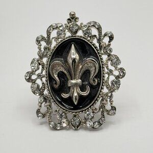 Fleur di lis Fashion Stretch Ring